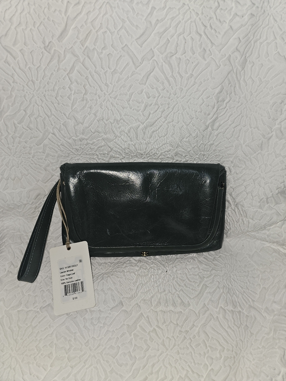 NWT Hobo Lauren Wristlet-Sage Leaf